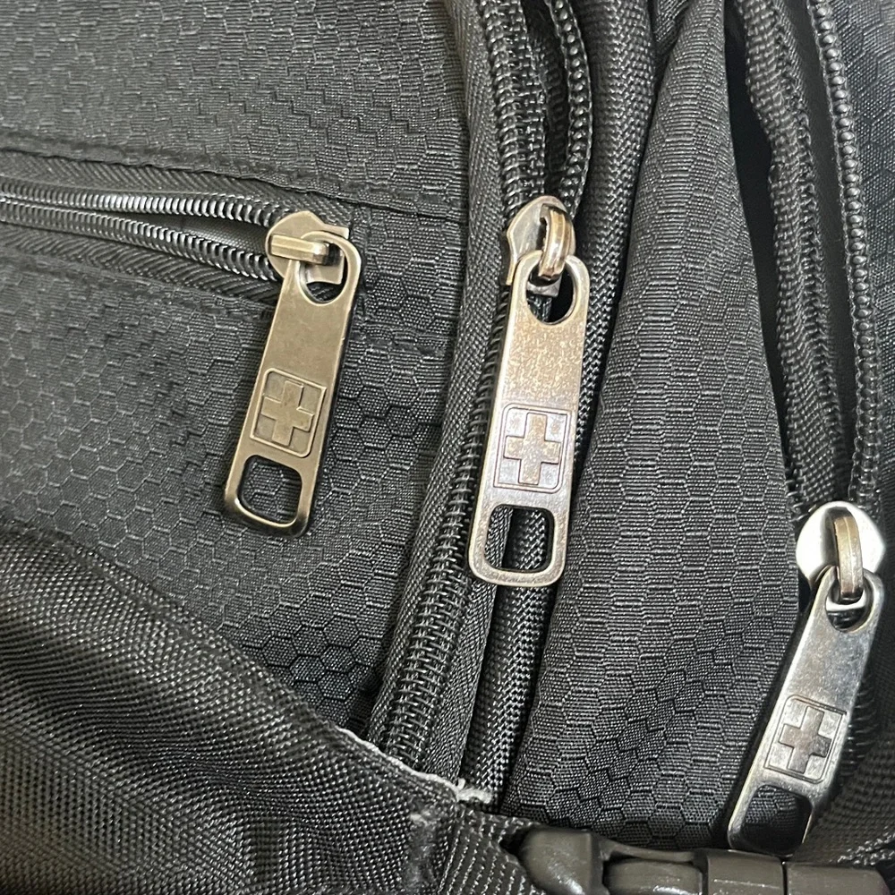 Swiss Black Laptop Travel Backpack